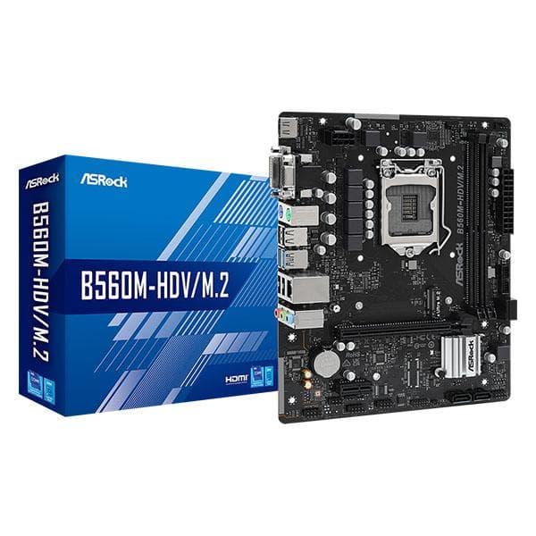 ASRock B560M-HDV/M.2 Micro ATX Motherboard