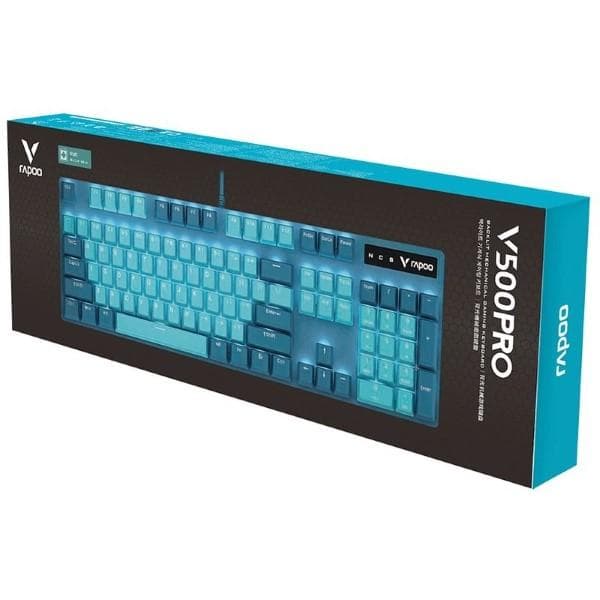 Rapoo V500 Pro Mechanical Gaming Keyboard (Cyan Blue)