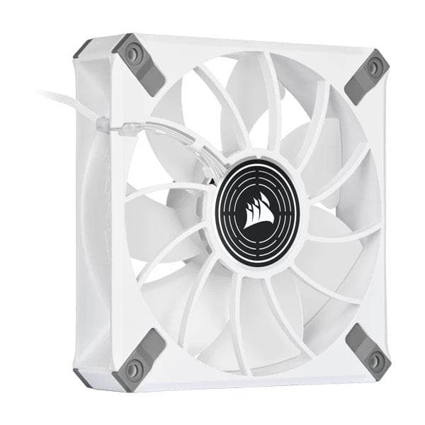 Corsair ML120 LED Elite 120mm White LED Cabinet Fan (Single Pack - White Frame)
