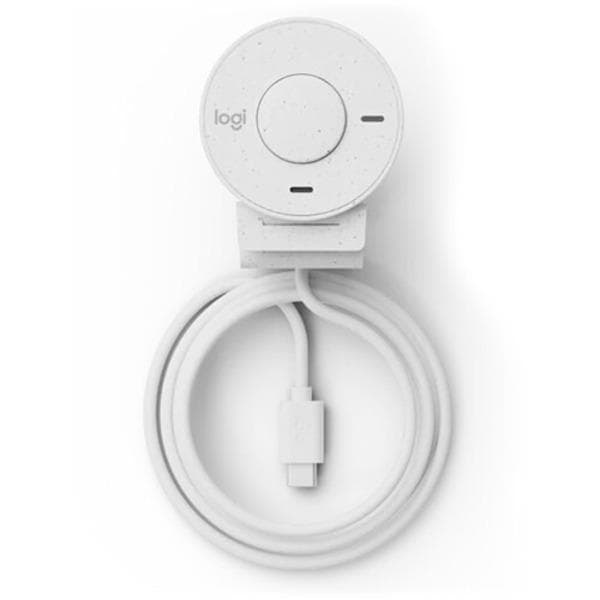 Logitech Brio 300 1080p Full HD Webcam (White)