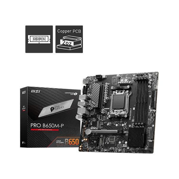 MSI PRO B650M-P DDR5 mATX Gaming Motherboard