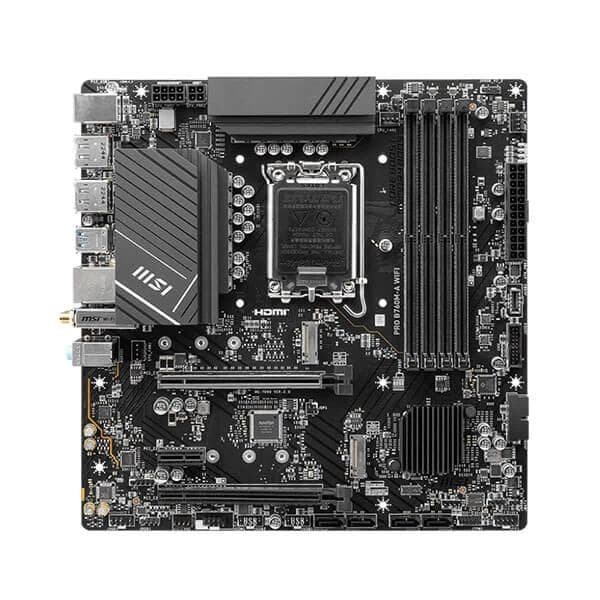 MSI Pro B760M-A WIFI DDR5 Motherboard Supports Intel 12th , 13th & 14th Gen Processors