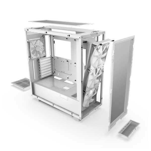 NZXT H7 Flow RGB (ATX) Mid Tower Cabinet (White)