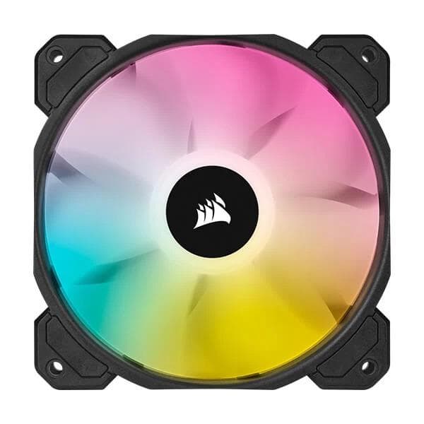 Corsair ICUE SP120 RGB Elite Black Cabinet Fan With Lighting Node Core (Triple Pack)