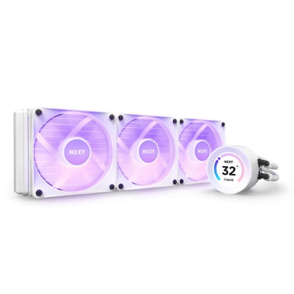 NZXT Kraken Elite 360mm RGB AIO Liquid CPU Cooler White