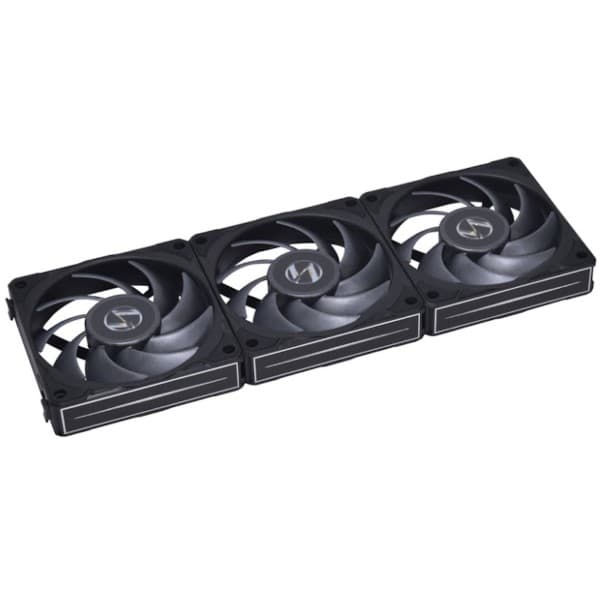 Lian Li Uni Fan P28 Fluid Dynamic Bearing 120mm Case Fan - Black - 3 Pack