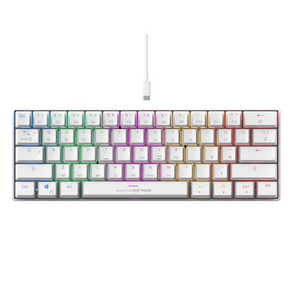 Cosmic Byte CB-GK-35 Themis 61 Keys RGB Mechanical Gaming Keyboard White