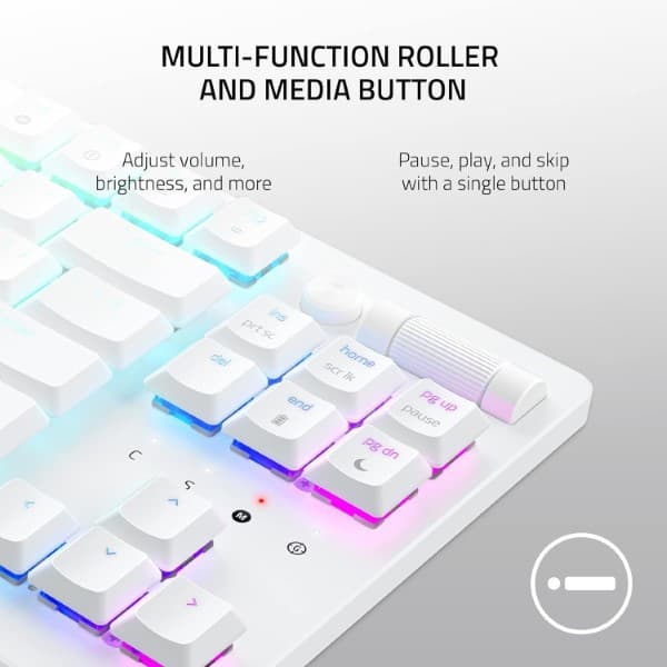 Razer DeathStalker V2 Pro Linear Red TKL RZ03-04373500-R3M1(White)