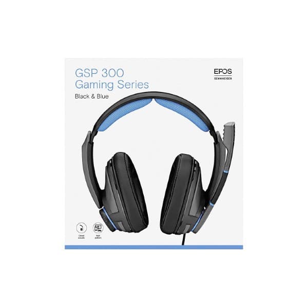 Sennheiser GSP 300 Wired Over Ear Headphones with Mic (Blue/Black)