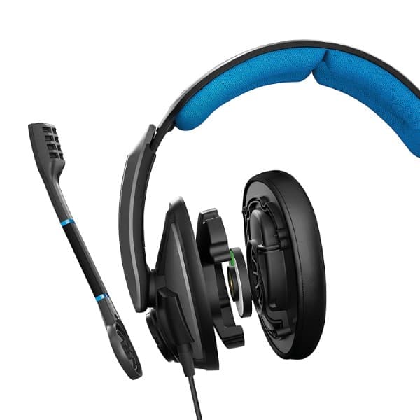 Sennheiser GSP 300 Wired Over Ear Headphones with Mic (Blue/Black)