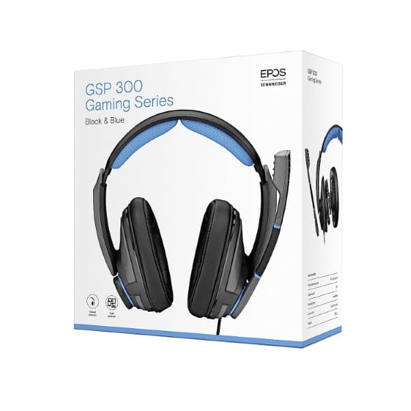 Sennheiser GSP 300 Wired Over Ear Headphones with Mic (Blue/Black)