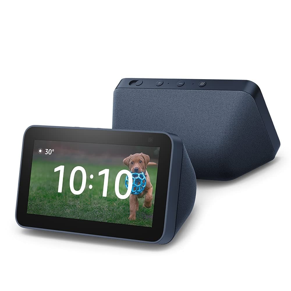 Amazon Echo Show 5 (2nd Gen, 2021 release) – Smart speaker with 5.5″ screen, crisp sound and Alexa (Blue)