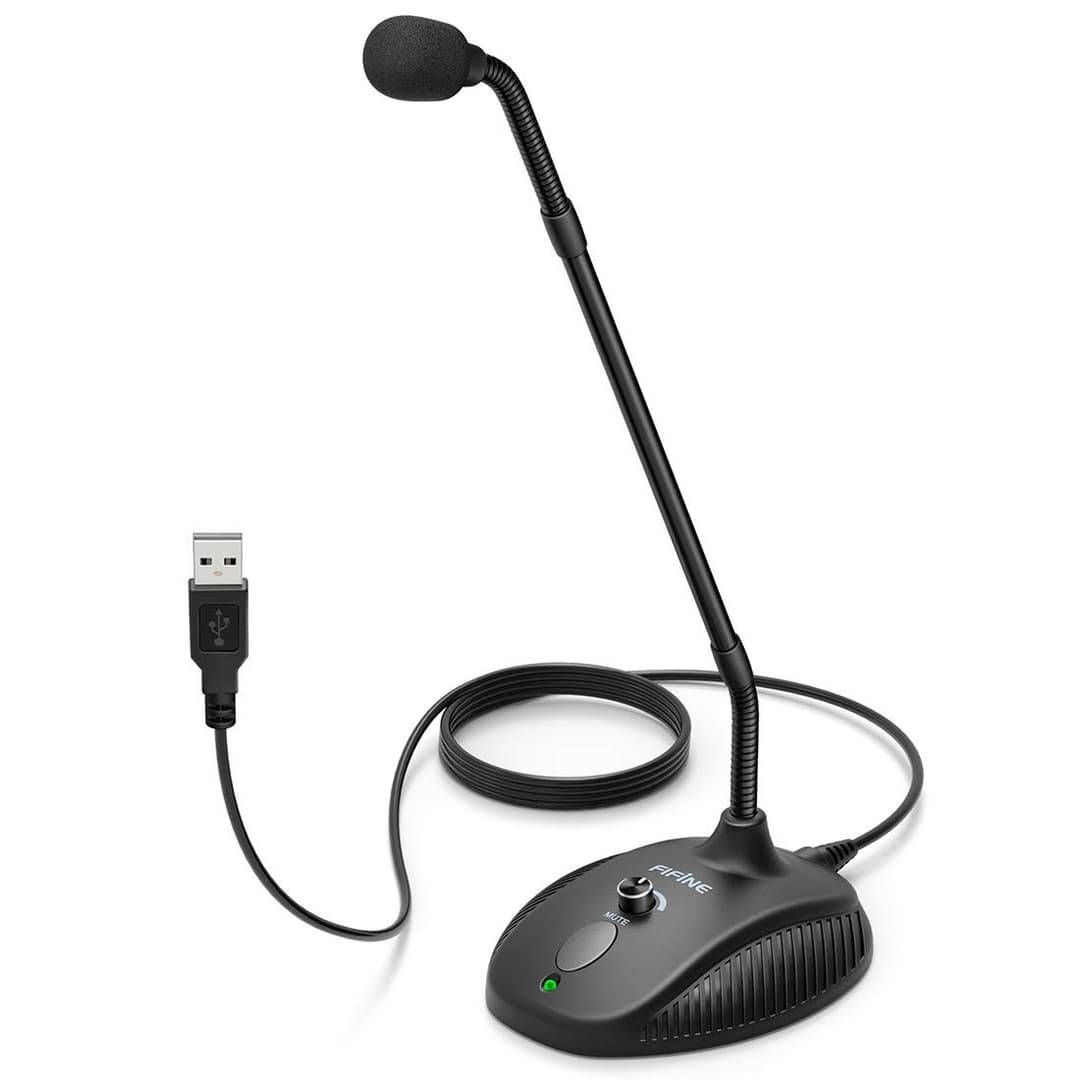 FIFINE K052 USB Desktop Gooseneck Microphone