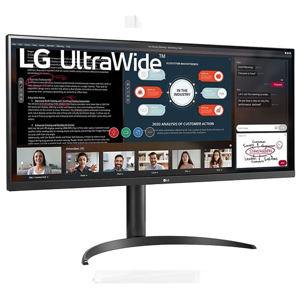 LG 34WP550 Ultrawide 34 Inches (87 cm) WFHD 2560 X 1080 Pixels IPS Display - HDR 10, AMD Freesync, 75Hz Refresh Rate, Srgb 98%, HDMI X 2, Audio Out - Heigh Adjustable Stand (Black)