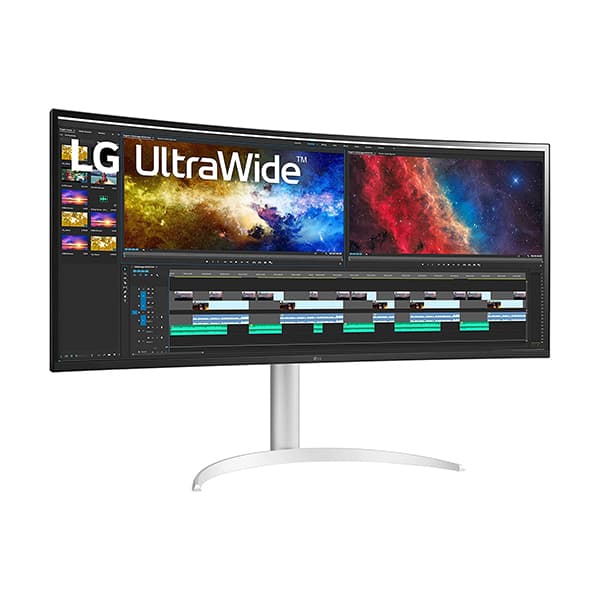 LG 38WP85C-W 38-inch Curved 21:9 UltraWide QHD+ IPS Monitor with USB Type C (90W Power delivery), DCI-P3 95% Color Gamut with HDR 10 and Tilt/Height Adjustable Stand