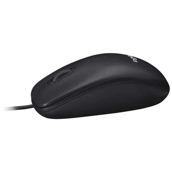 Logitech M100R Wired Optical Mouse (Black)