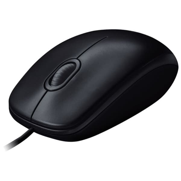 Logitech M100R Wired Optical Mouse (Black)