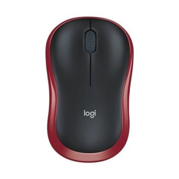 Logitech M185 Wireless USB Mouse (Red)