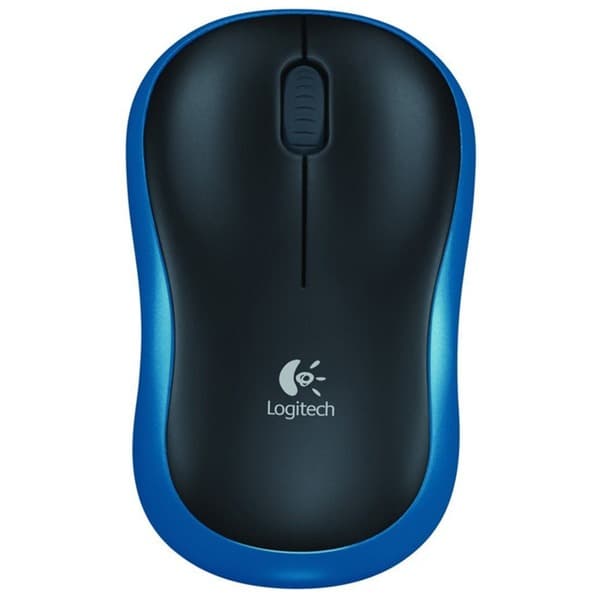 Logitech M185 Wireless USB Mouse (Blue)