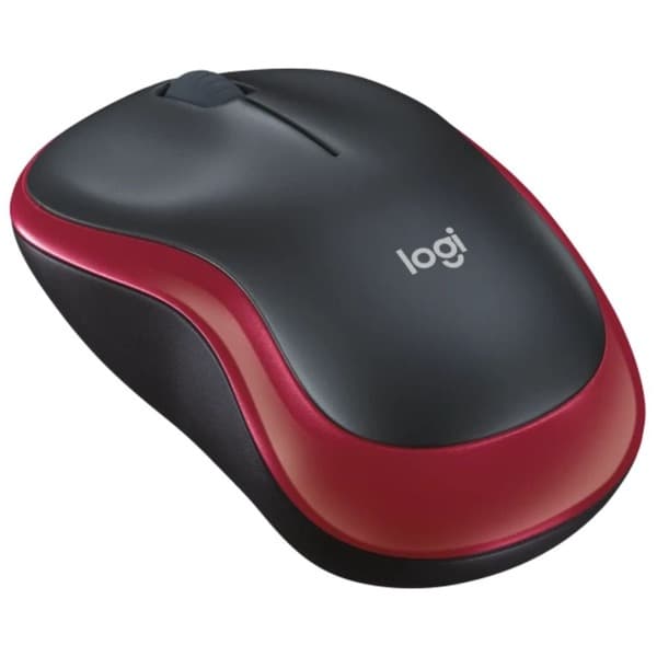 Logitech M185 Wireless USB Mouse (Red)