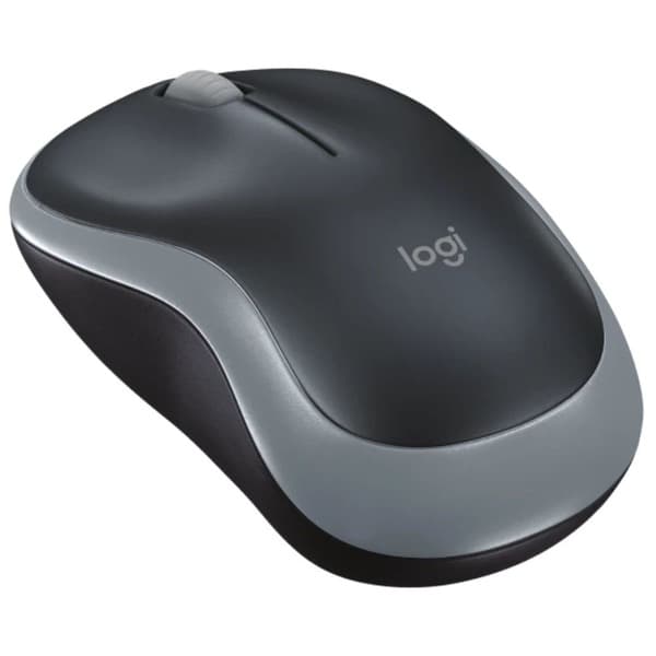 Logitech M185 Wireless USB Mouse (Black)