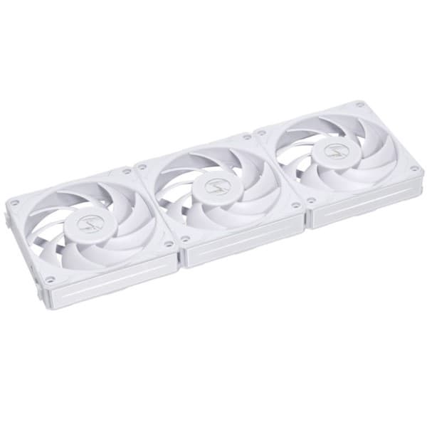 Lian Li Uni Fan P28 Fluid Dynamic Bearing 120mm Case Fan - White - 3 Pack