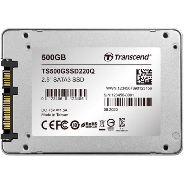 Transcend 500GB SSD220Q SATA III 2.5" Internal SSD