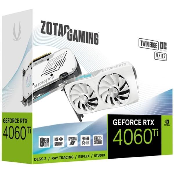 ZOTAC Gaming GeForce RTX 4060 Ti 8GB Twin Edge OC White Edition