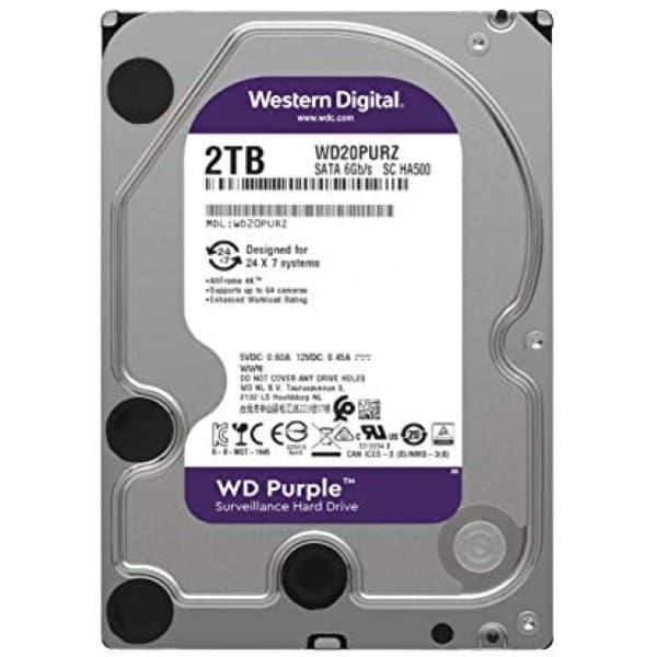 Western Digital Purple Surveillance 2TB 3.5 inch SATA Hard Drive