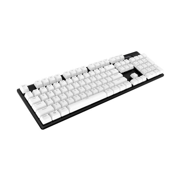 HyperX PBT Keycaps Full Key Set, Double Shot PBT Material, English (US) Layout, 104 Keys (White)