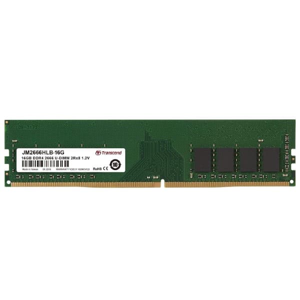 Transcend JetRam 16GB (1 X 16GB) DDR4 2666 MHz CL19 Desktop Ram (JM2666HLB-16G)