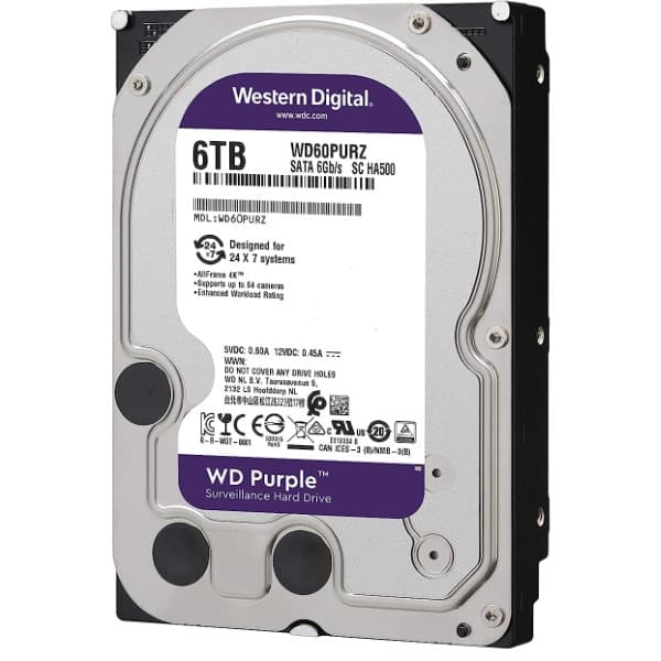 Western Digital Purple Surveillance 6TB 3.5 inch SATA Hard Drive