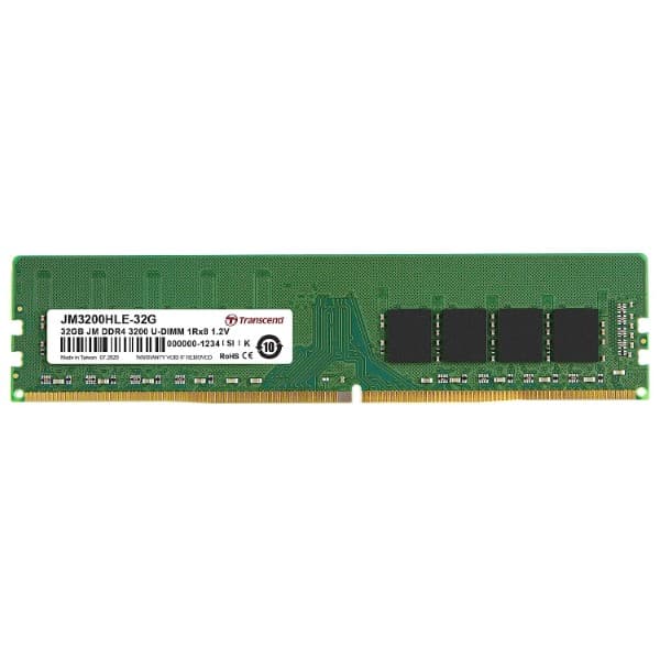 Transcend 32GB DDR4 3200MHz Desktop Memory JM3200HLE-32G