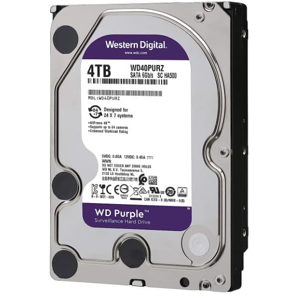 Western Digital Purple Surveillance 4TB 3.5 inch SATA Hard Drive