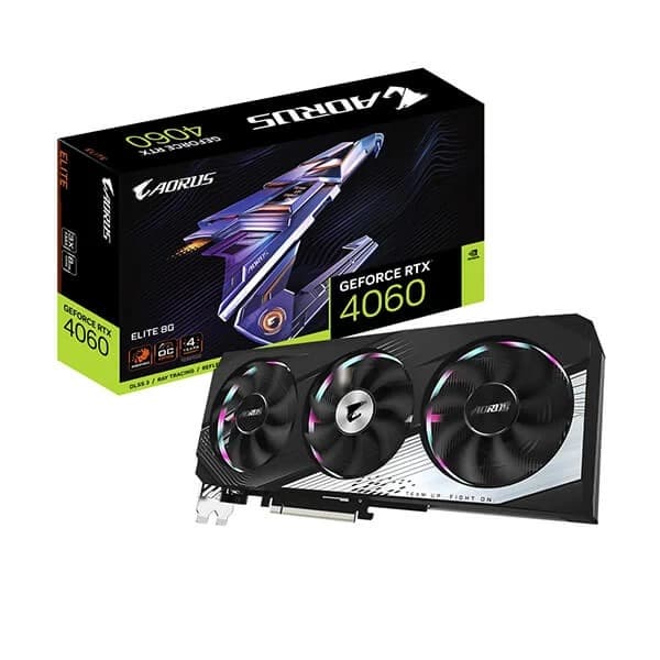 Gigabyte Aorus RTX 4060 Elite 8GB GDDR6 128-Bit Gaming Graphics Card