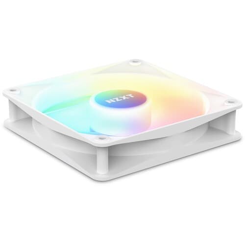 NZXT F120 RGB Core 120mm Cabinet Fan With RGB Controller - White (Triple Pack)