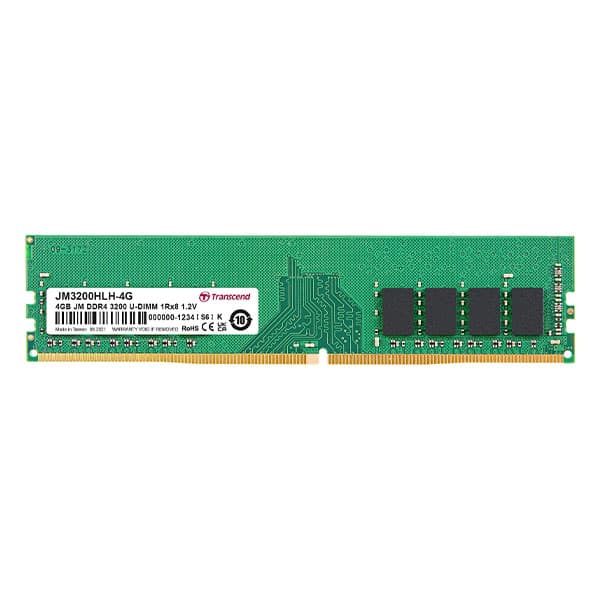 Transcend JetRam DDR4 3200MHz Desktop Memory RAM (4GB) (JM3200HLH-4G)