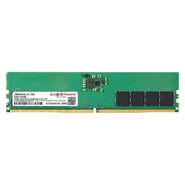 Transcend RAM 16GB DDR5 4800MHz CL40 (1Rx8) Desktop Memory - JM4800ALE-16G