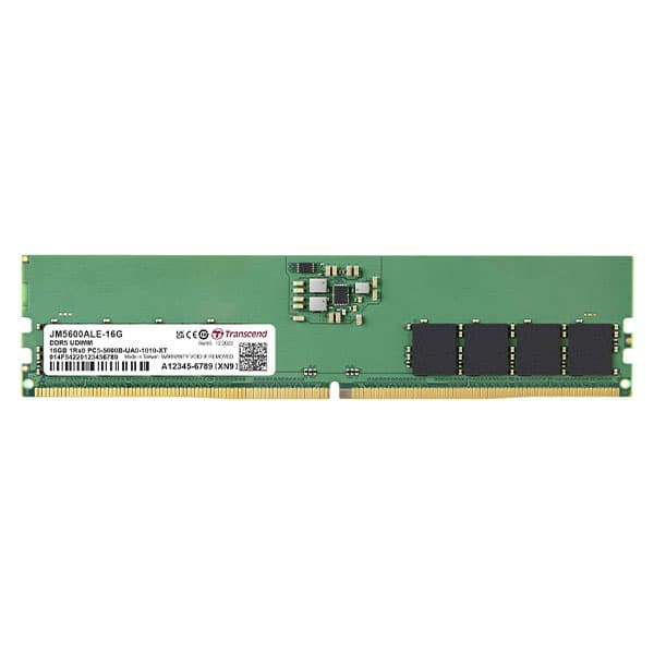 Transcend RAM 16GB DDR5 5600MHz CL46 (1Rx8) Desktop Memory - JM5600ALE-16G