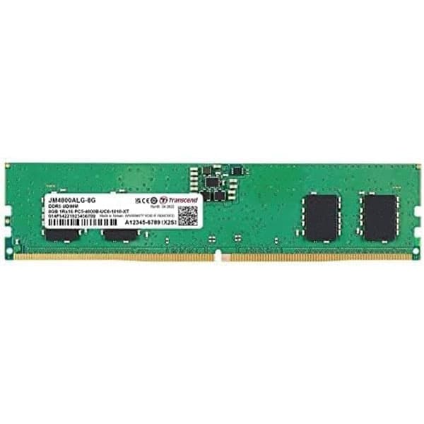 Transcend RAM 8GB DDR5 4800MHz CL40 (1Rx16) Desktop Memory - JM4800ALG-8G