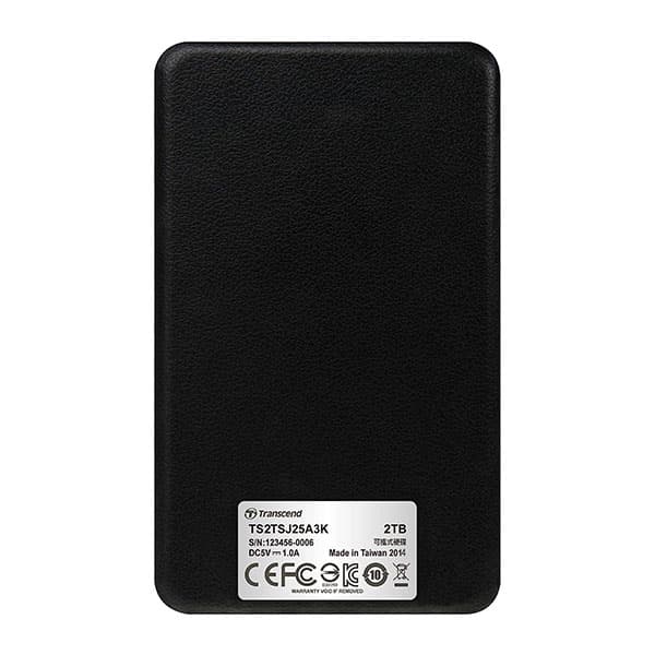 Transcend 2TB 2.5" STOREJET 25A3 USB 3.0 Hard Drive (TS2TSJ25A3K)