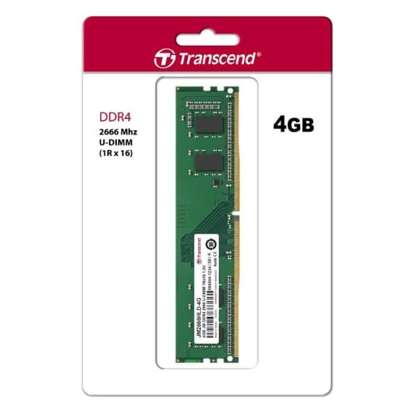 Transcend 4GB DDR4 2666 Mhz Desktop Memory JM2666HLH-4G