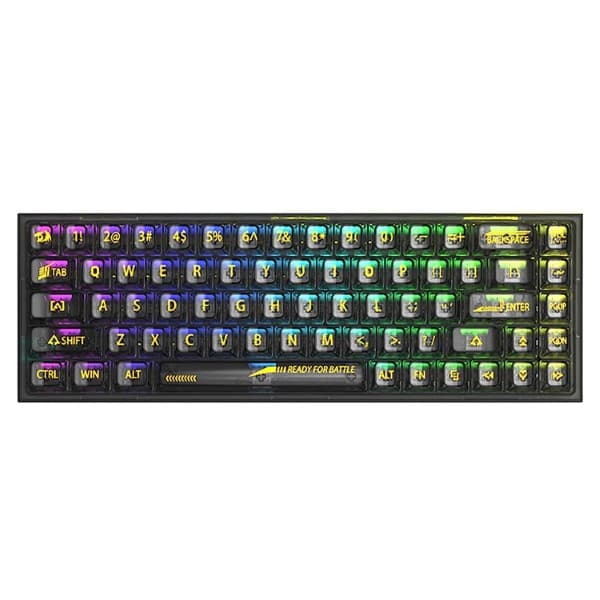 Redragon K631 Pro 65% Transparent Wireless Mechanical Keyboard Black