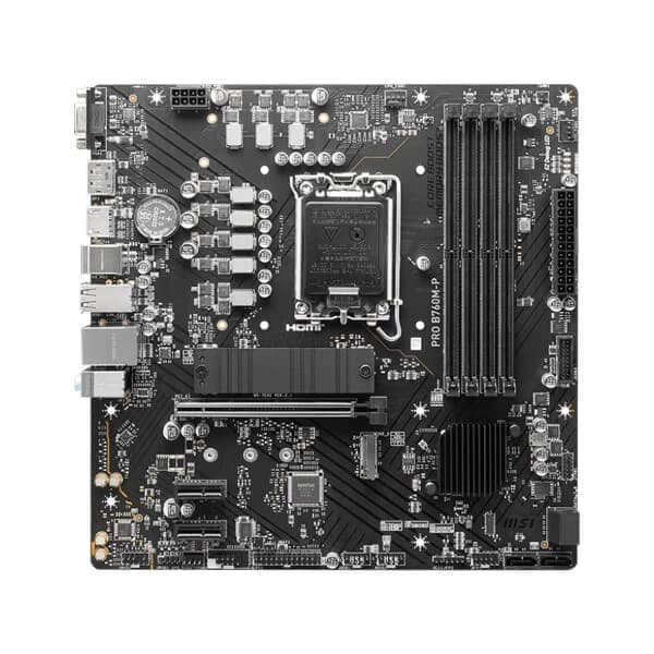 MSI Pro B760M-P DDR5 Motherboard Supports Intel 12th , 13th & 14th Gen Processors