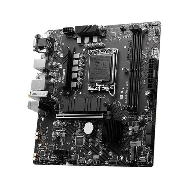 MSI B760M Bomber WIFI Motherboard Supports Intel 12th , 13th & 14th Gen Processors