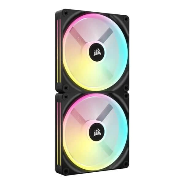 Corsair iCUE Link QX140 RGB Cabinet Fan Black (Dual Pack)