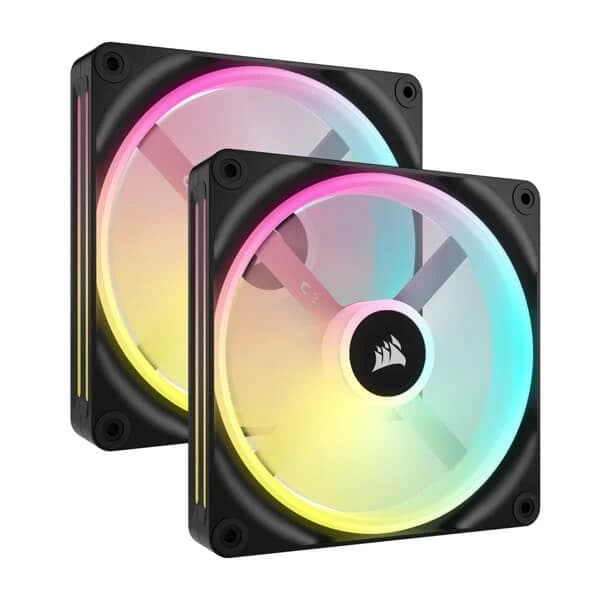 Corsair iCUE Link QX140 RGB Cabinet Fan Black (Dual Pack)