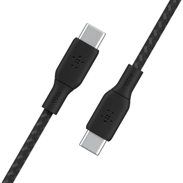 Belkin BoostCharge USB-C Braided 3M 100W PD -Black