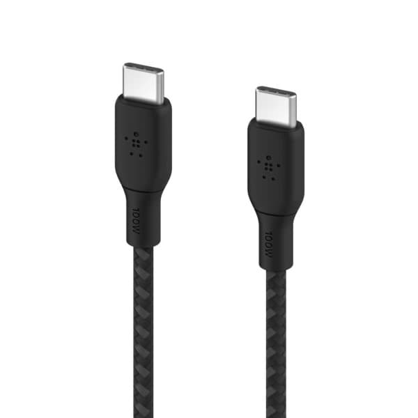 Belkin BoostCharge USB-C Braided 3M 100W PD -Black