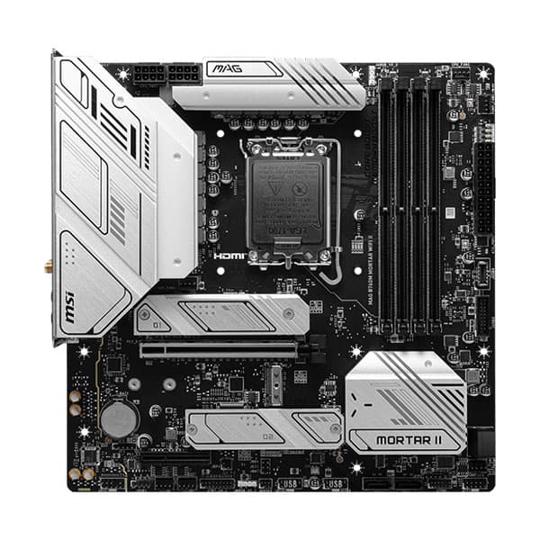 MSI MAG B760M Mortar Wifi II Intel Motherboard Supports Intel 12th , 13th & 14th Gen Processors